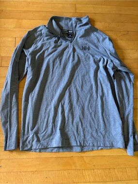Helly Hansen Light Gray Quarter-Zip Pullover